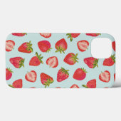 Mint Strawberry iPhone Case (Achterkant (horizontaal))