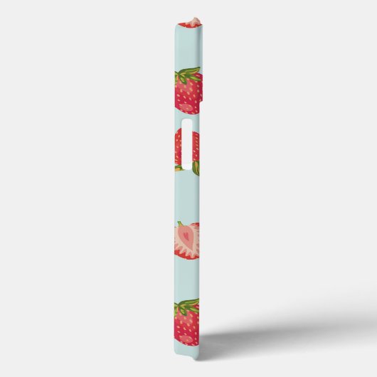 Mint Strawberry iPhone Case (Achterkant / Rechts)