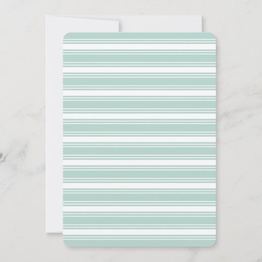 Mint Stripe | Aankondiging van de geboorte van een (Achterkant)