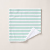 Mint Stripe Bad Handdoek (Wasdoekje)