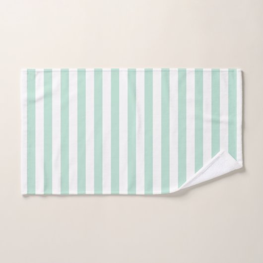Mint Stripe Bad Handdoek (Handdoek)