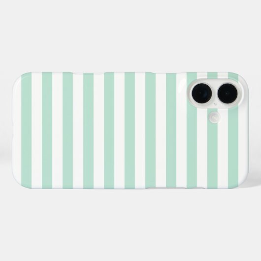 Mint stripe Case-Mate iPhone case (Achterkant (horizontaal))
