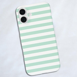 Mint stripe iPhone 16 plus hoesje