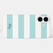 Mint Stripe persoonlijk Case-Mate iPhone Case (Achterkant (horizontaal))