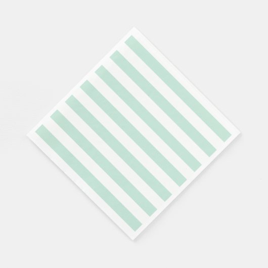 Mint stripe servet (Hoek)