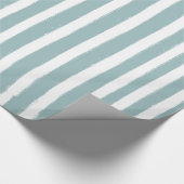 Mint Stripes Nautical Cadeaupapier (Hoek)