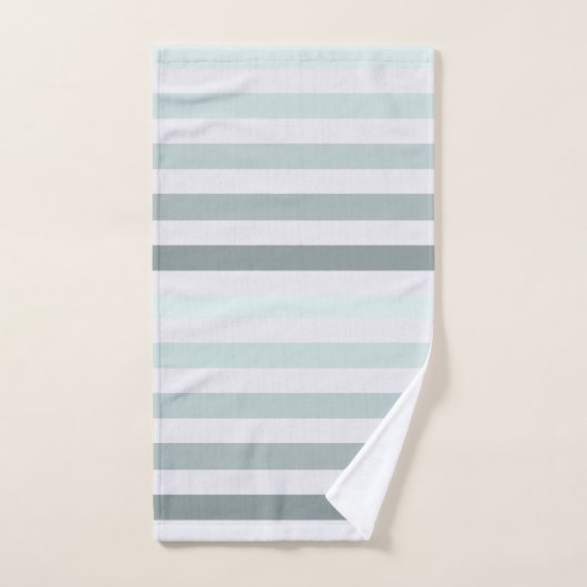 Mint Stripes Ombre Bad Handdoek (Handdoek)
