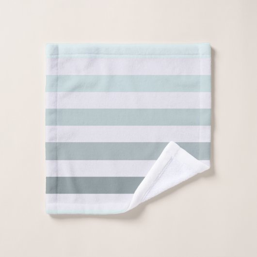 Mint Stripes Ombre Bad Handdoek (Wasdoekje)