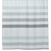 Mint Stripes Ombre Douchegordijn (Voorkant)