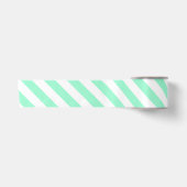 Mint Stripes Satijnen Lint (Voorkant)
