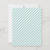Mint Sweet Heart Monogram Briefpapier Notitiekaartje (Achterkant)