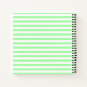 Mint Swirl Ice Cream Striped Holiday Journal Notitieboek (Achterkant)
