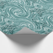 Mint-Swirl-omslagpapier Cadeaupapier (Hoek)