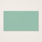 Mint Swirl Wedding Drink Ticket Visitekaartjes (Achterkant)