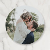 Mint te zijn citaat - Mint Green foto bruiloft Bedankjes Labels (Achterkant)