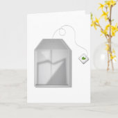 Mint Tea Bag Wenskaarten Kaart (Gele Bloem)