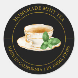 Mint Tea Modern label