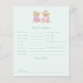 Mint Tea Party Baby shower Predictions and Advice (Voorkant)