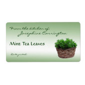 Mint Tea verliet labels (Voorkant)