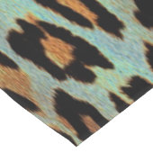 Mint Tease me blauwgroen leopardtafelrunner Korte Tafelloper (Hoek)