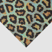 Mint Tease me blauwgroen papier van de luipaard (Detail)