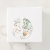 Mint Teddy Bear Bedankt Beary eerste verjaardag Bedankjes Labels (In situ)