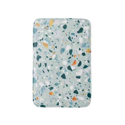 Mint Terrazzo Badmat (Voorkant Verticaal)
