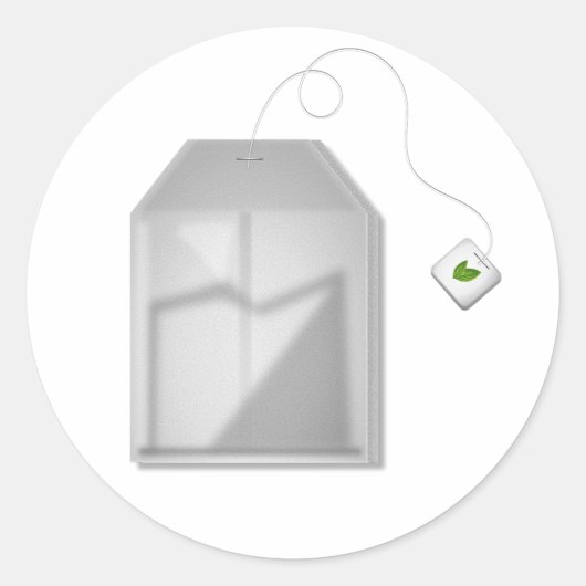 Mint theezakje Stickers (Voorkant)