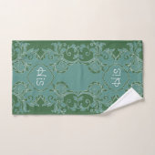 Mint Thyme Personalized die Zijn en haar aanpast Handdoek (Handdoek)