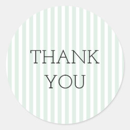 Mint tikkende streep Dank u Stickers