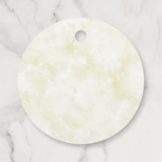 Mint to be bruiloft douche Waterverf bladkrans Bedankjes Labels (Achterkant)