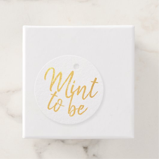 Mint to be bruiloft strand thema bedankjes labels (Met doos)