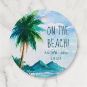 Mint to be bruiloft strand thema bedankjes labels (Achterkant)