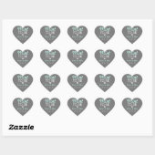 Mint To Be Heart Stickers Wedding Favors (Vel)