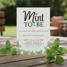 Mint to Be Mint Leaf Bruiloftsfeest