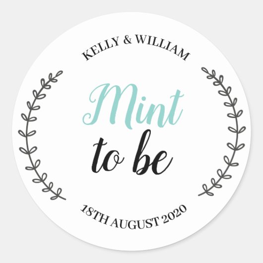 Mint To Be Sticker (Voorkant)