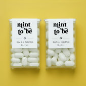 "Mint to Be" TicTac Mint Gum Wedding Favor Labels
