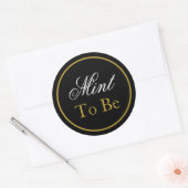 "Mint to be" Weddenschap Sticker - Black Gold (Envelop)