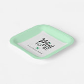 Mint to Be Wedding Bridal Shower Papieren Bordje (Gebogen)