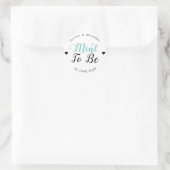 Mint To Be Wedding Snoep Bar Eten Favor Label (Tas)