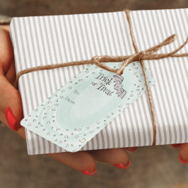 Mint Trick or treat NAAR VAN Baby Halloween Cadeaulabel