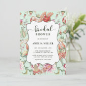 Mint | Tropical Fantasy Boho Floral Vrijgezellenfe Kaart (Staand voorkant)