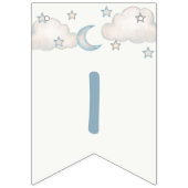 Mint Turquoise Boy Baby shower bunting banner (Eerste vlag)