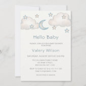 Mint Turquoise Boy Baby shower Kaart (Voorkant)