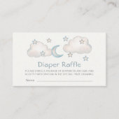 Mint Turquoise Boy Baby shower Luier Raffle Informatiekaartje (Voorkant)