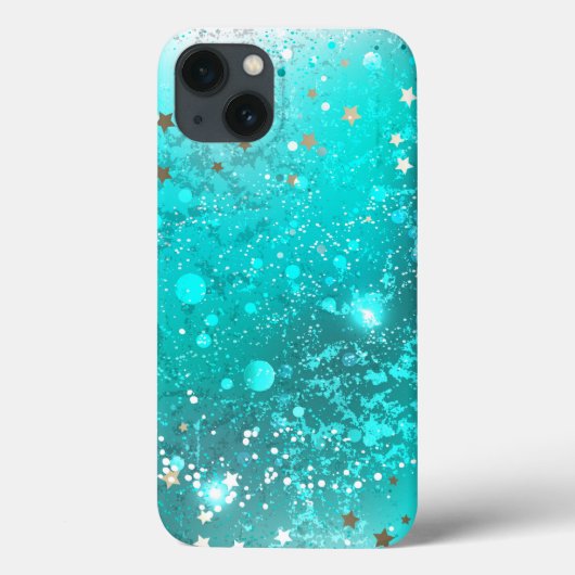 Mint Turquoise Foil Achtergrond Case-Mate iPhone Case (Achterkant)