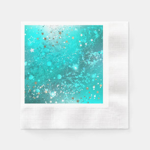 Mint Turquoise Foil Achtergrond Servet