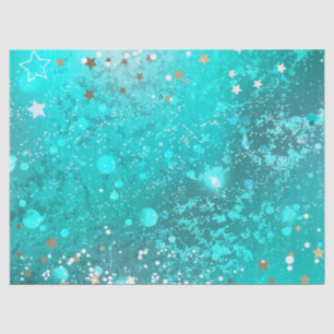 Mint Turquoise Foil Achtergrond Tissuepapier