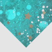 Mint Turquoise Foil Achtergrond Tissuepapier (Detail)
