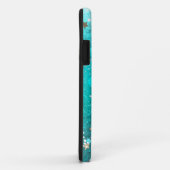 Mint Turquoise Folie Achtergrond Case-Mate iPhone Case (Achterkant/rechts)